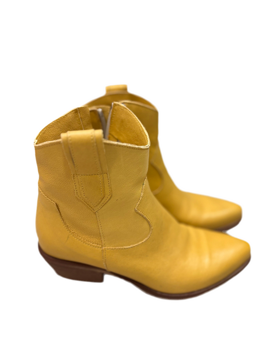 Camperos in pelle giallo