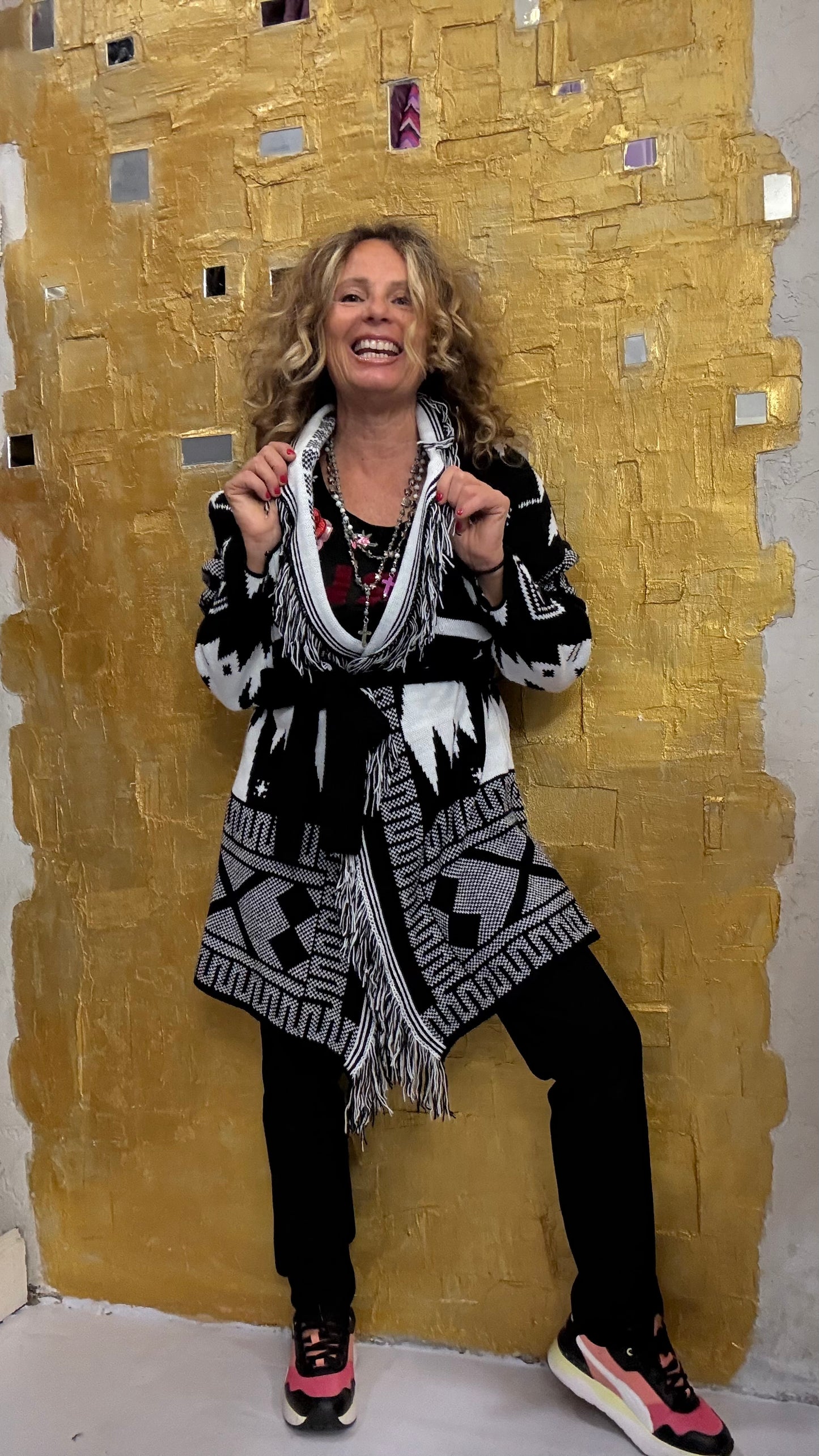 Cardigan  incas frange Ayfee