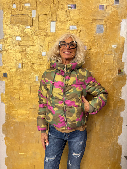Piumino Camuflage corto