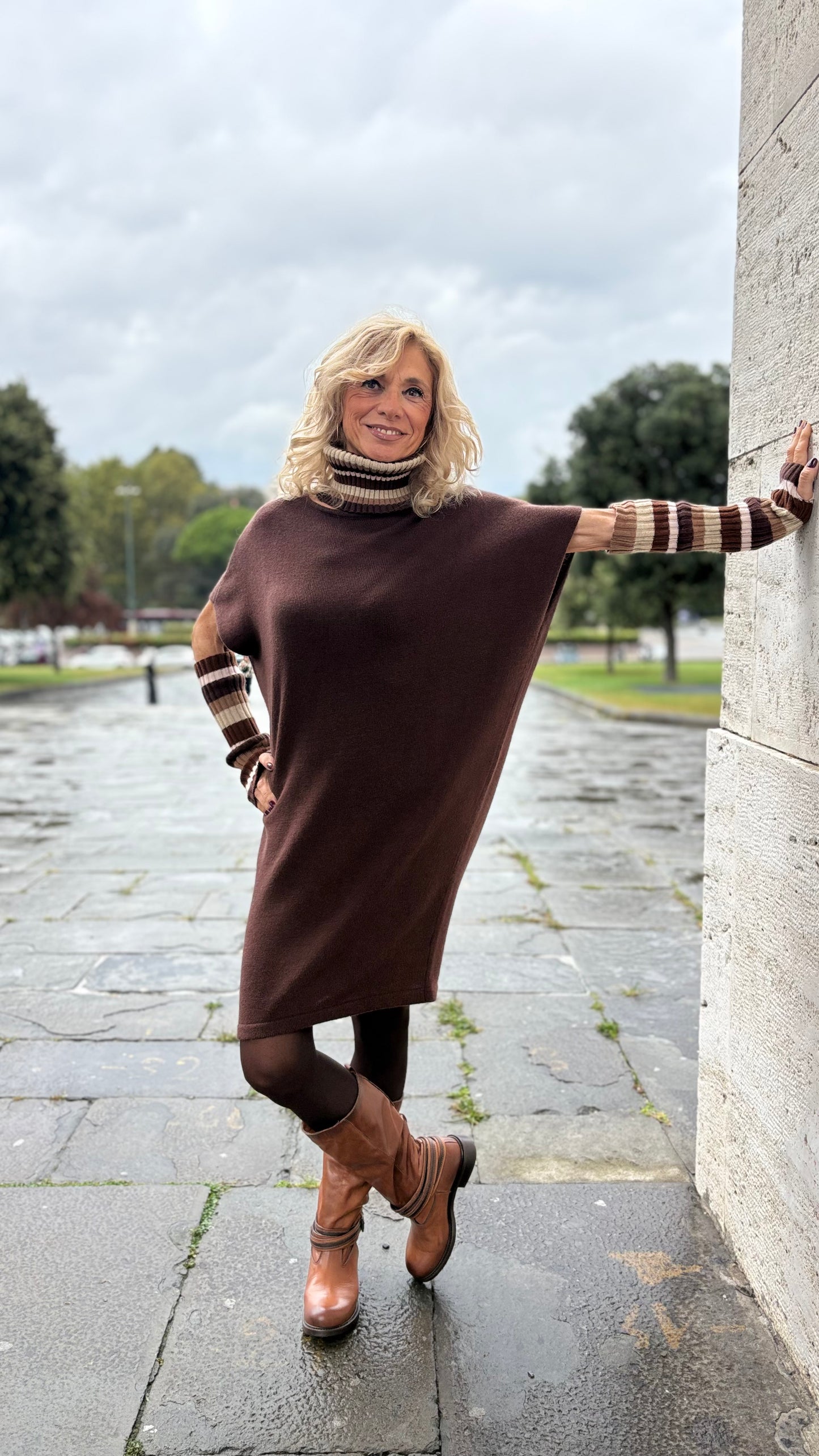 Abito Fra Lana Righe Etoile