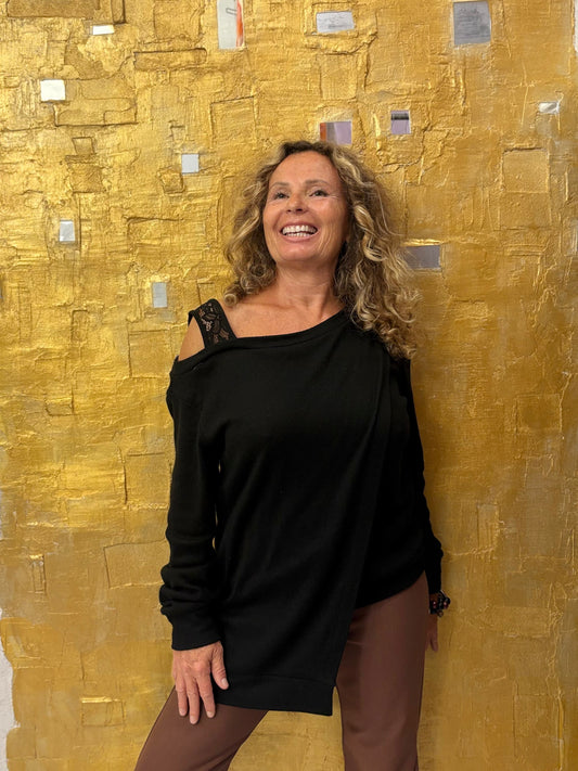 Maglia con inserti pizzo Rebeka Ross