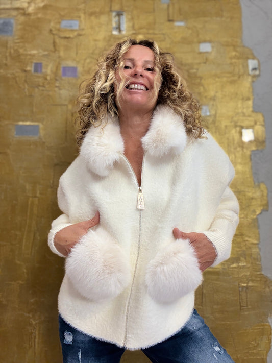 Bomber punto pelliccia Ayfee