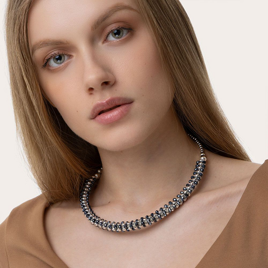 Collana  girocollo sfere Vesto pazzo