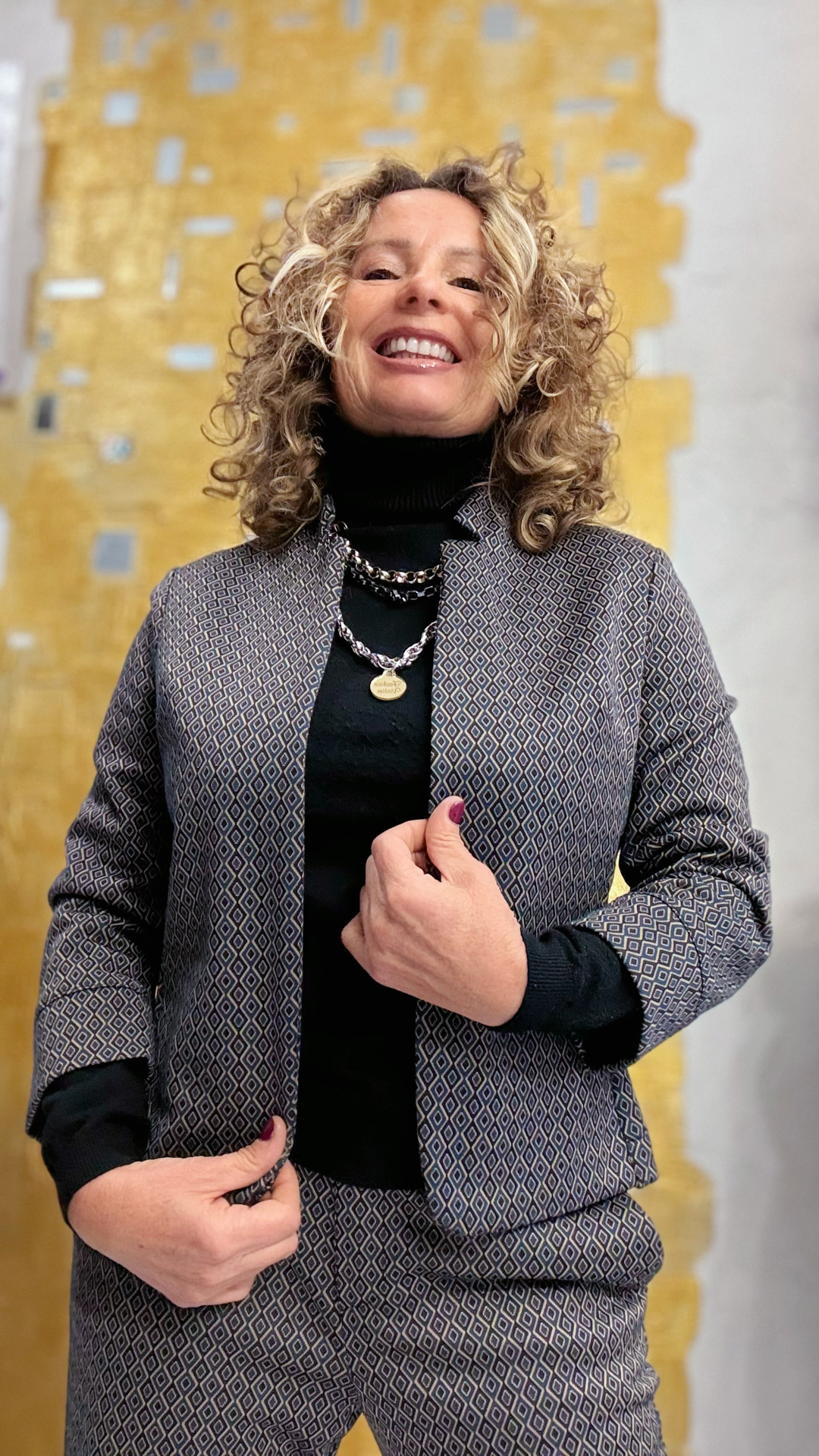 Tailleur punto Milano rombi