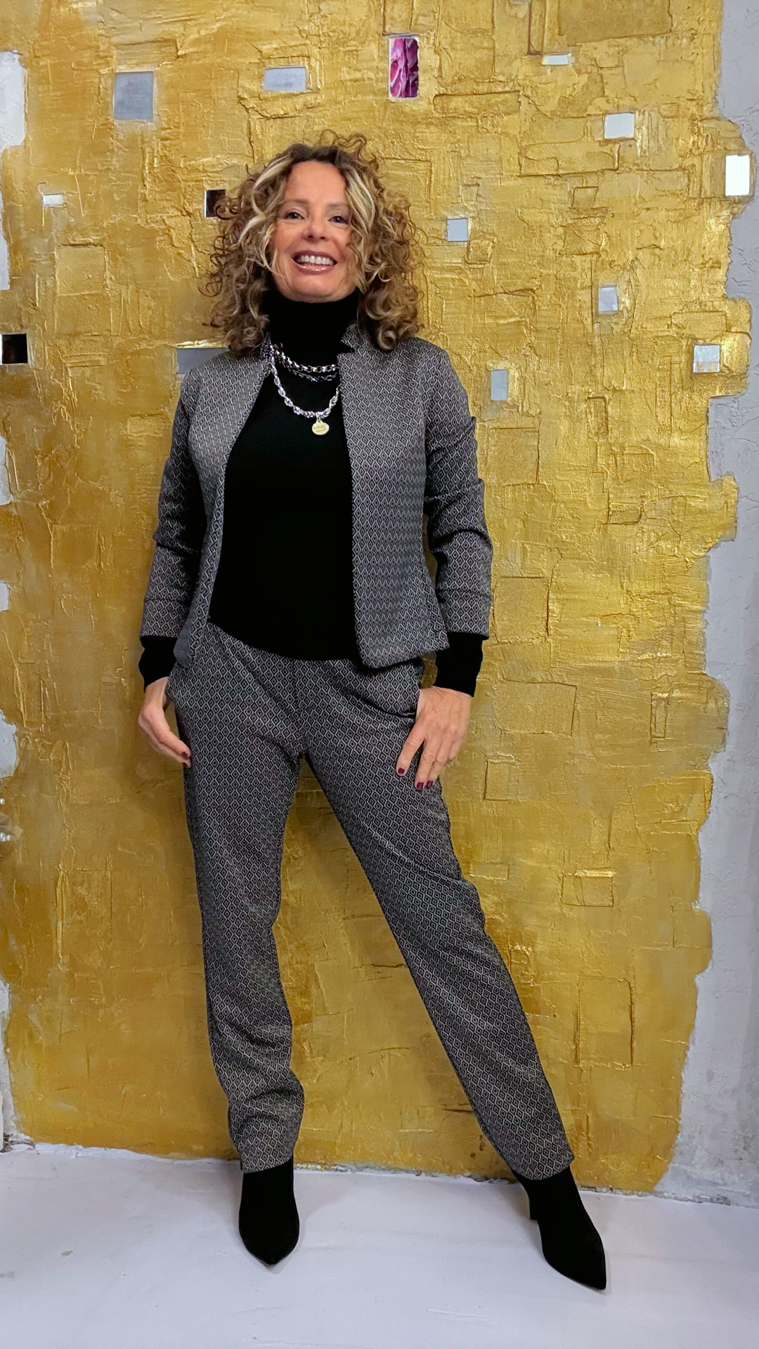 Tailleur punto Milano rombi