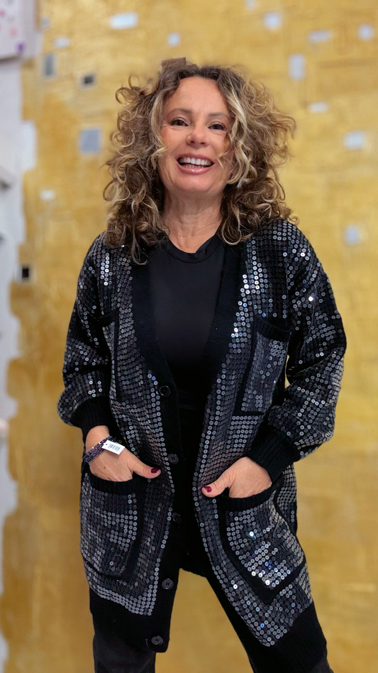 Cardigan paillettes