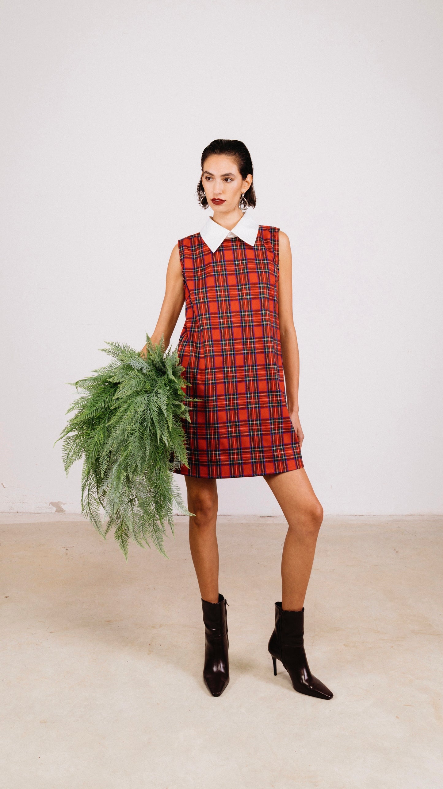 Abito scozzese corto