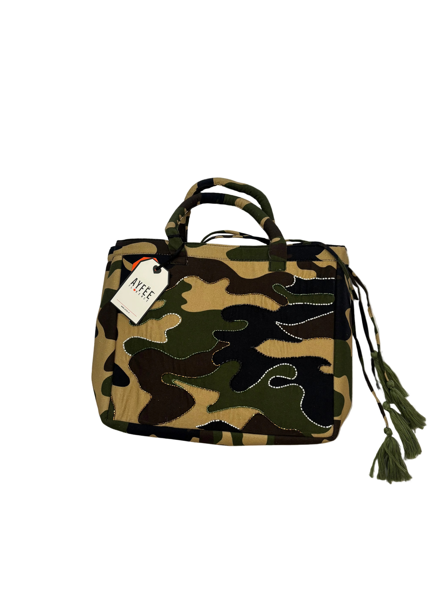 Borsa cotone camouflage