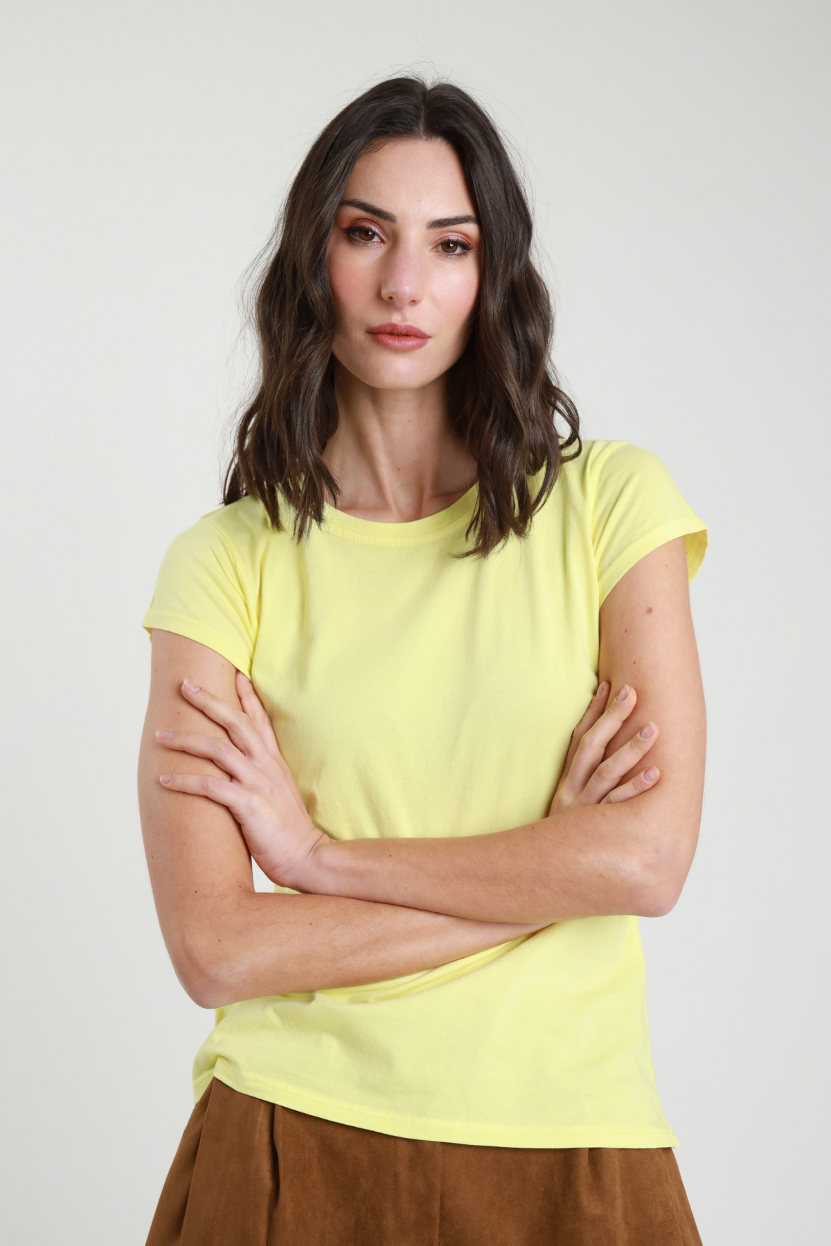 T-shirt basic Girocollo Susy mix