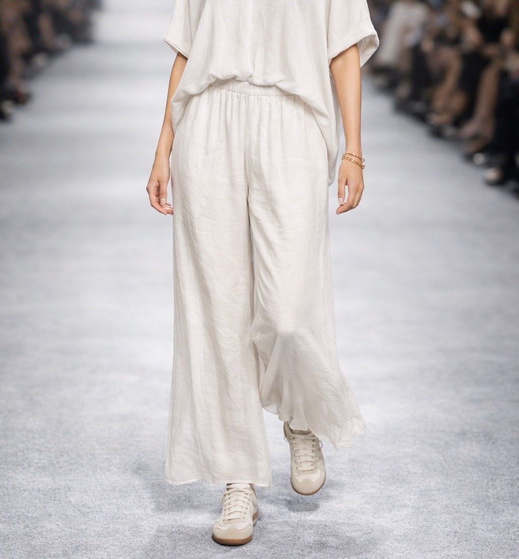 Pantalone misto seta sofia