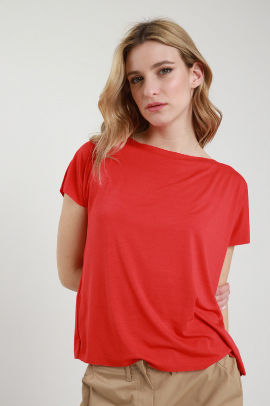 T-shirt, scatolina, taglio vivo, Susy Mix