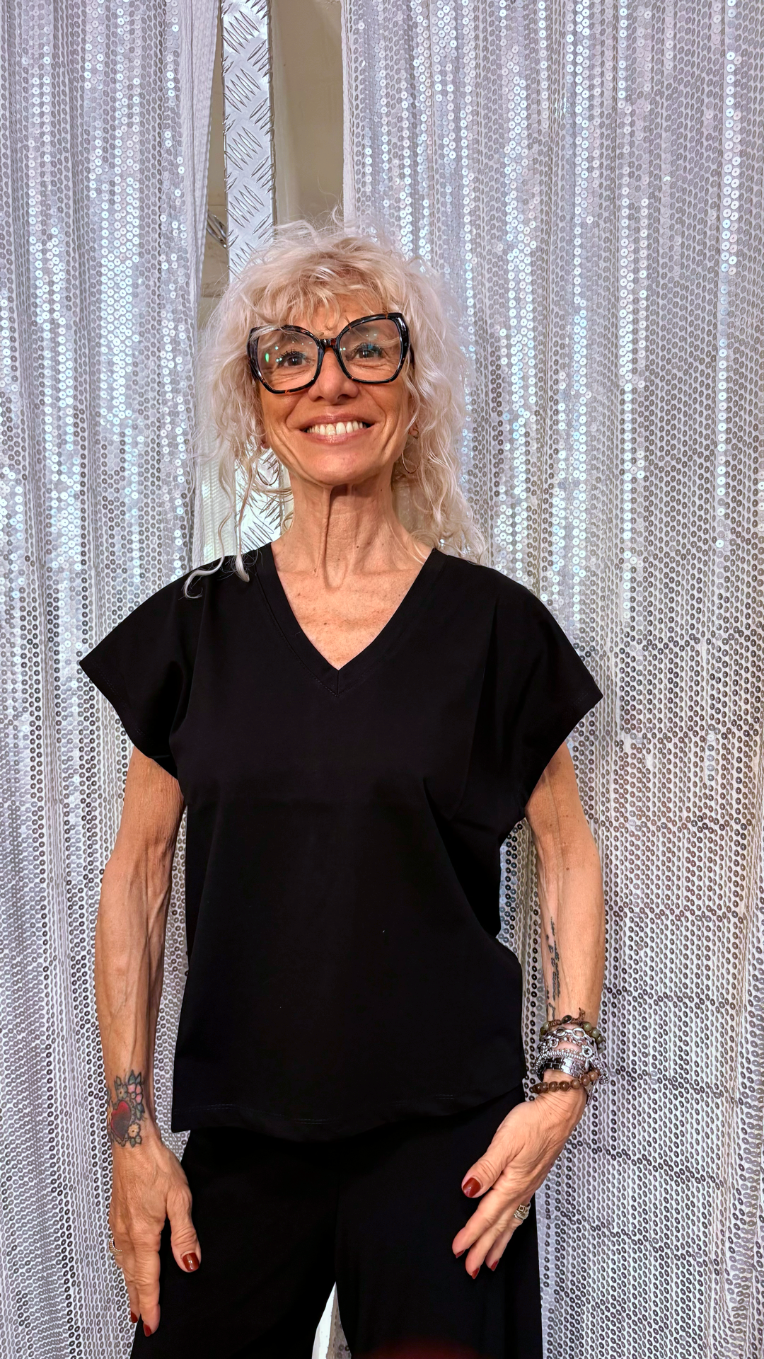 T-shirt, scatolina scollo V Susy Mix