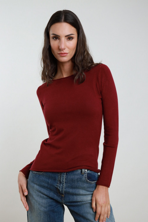 Maglia scollo barchetta
