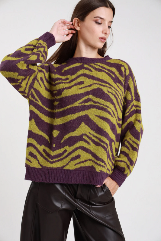 Maglione Animalier Susy Mix