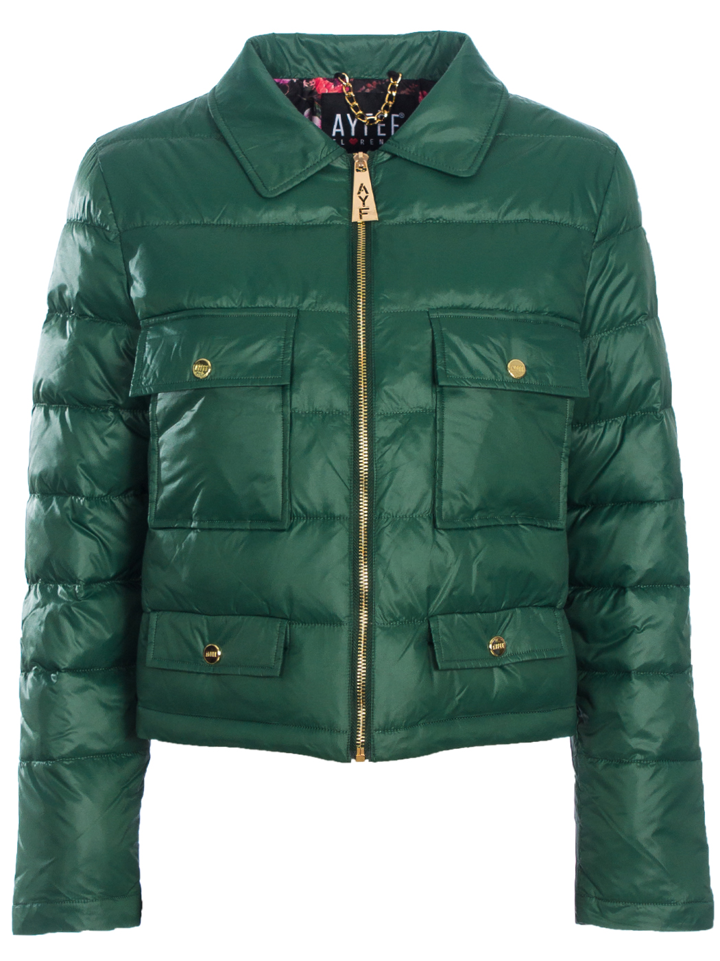 Giacca corta, piumino con taschini 100 GG