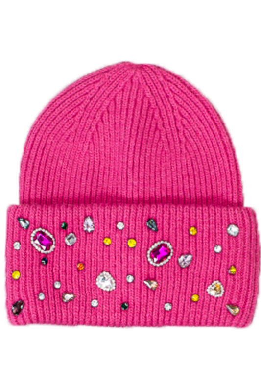 Berretto in lana con castoni applicati Ayfee