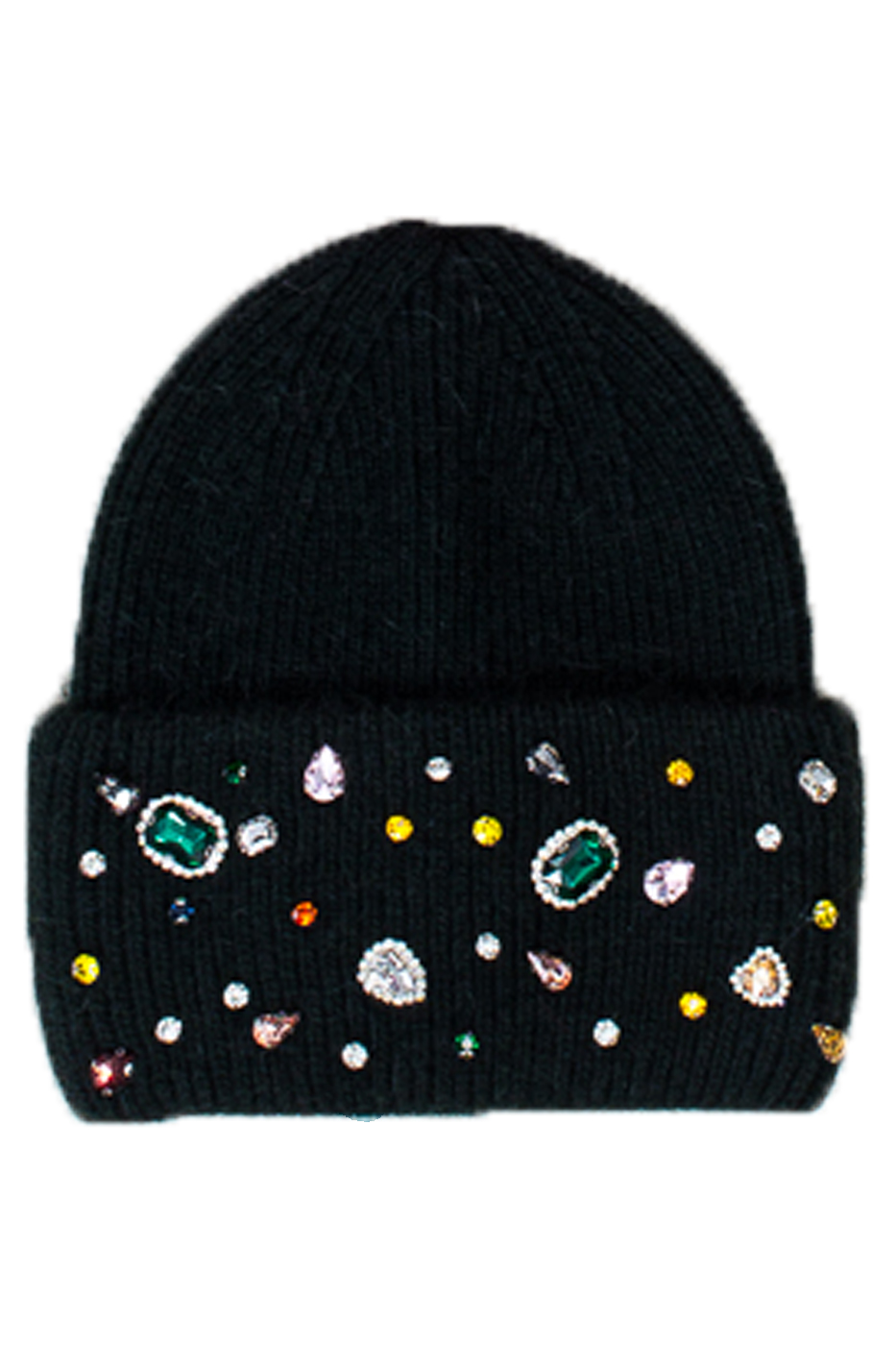 Berretto in lana con castoni applicati Ayfee