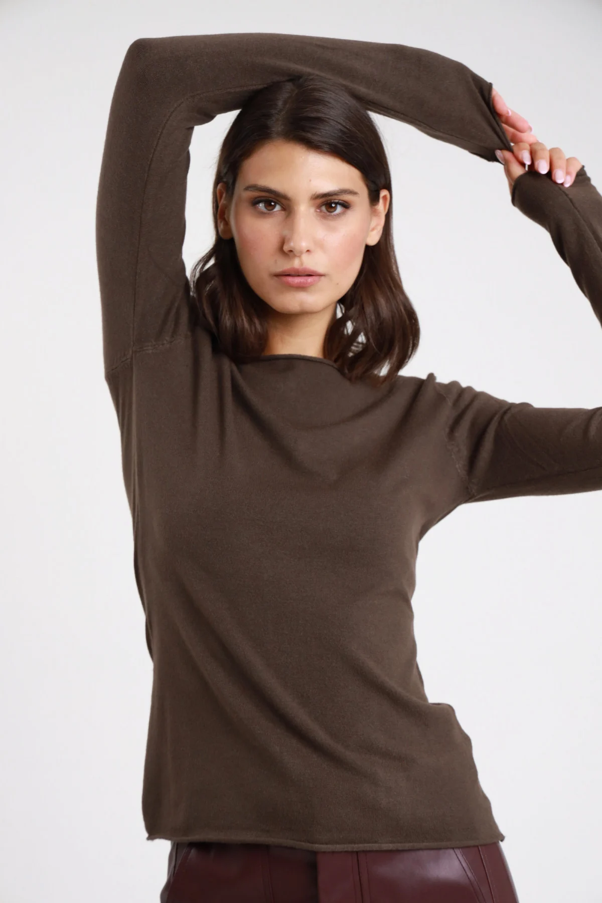 Maglia scollo barchetta