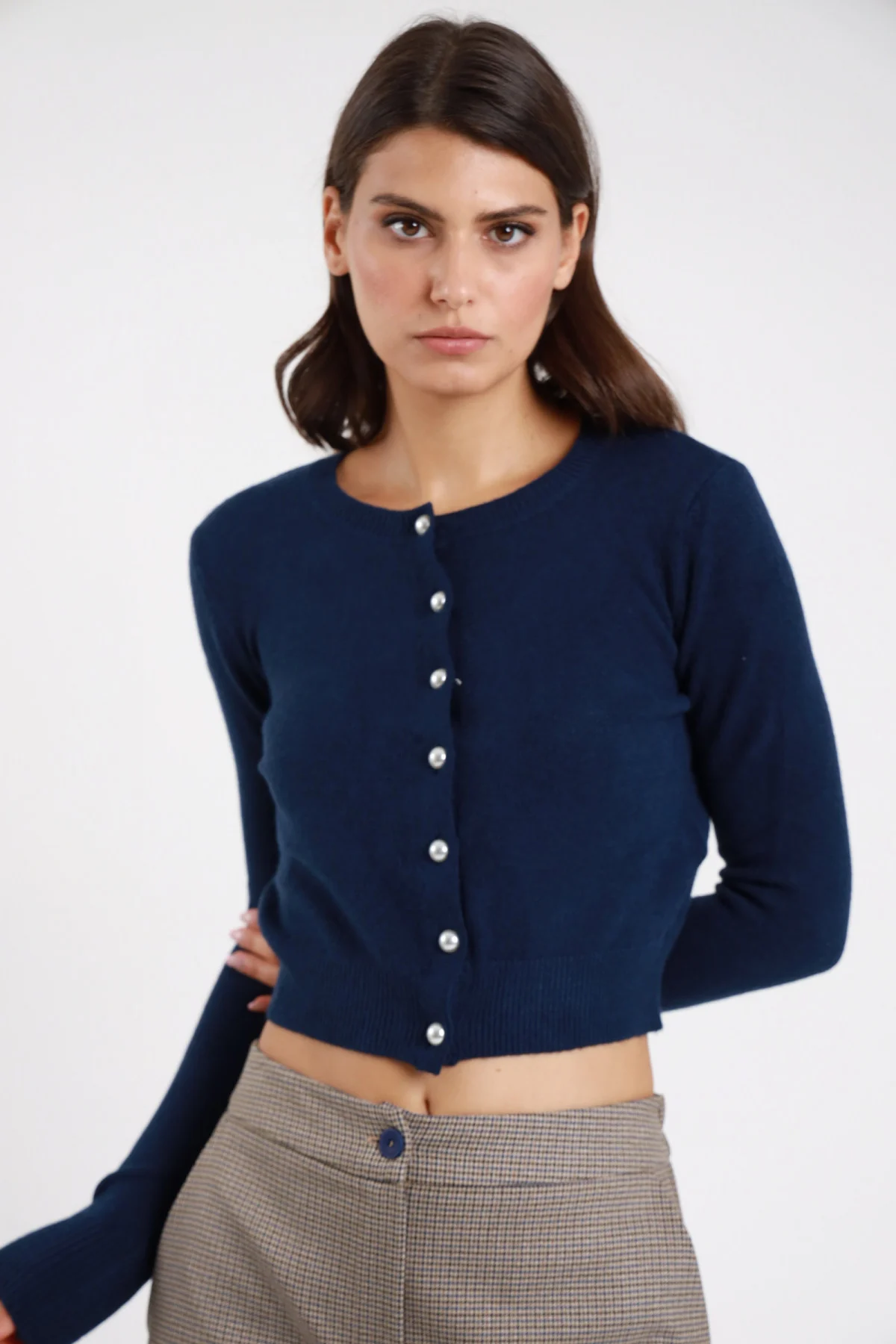 Cardigan crop perle Susy mix