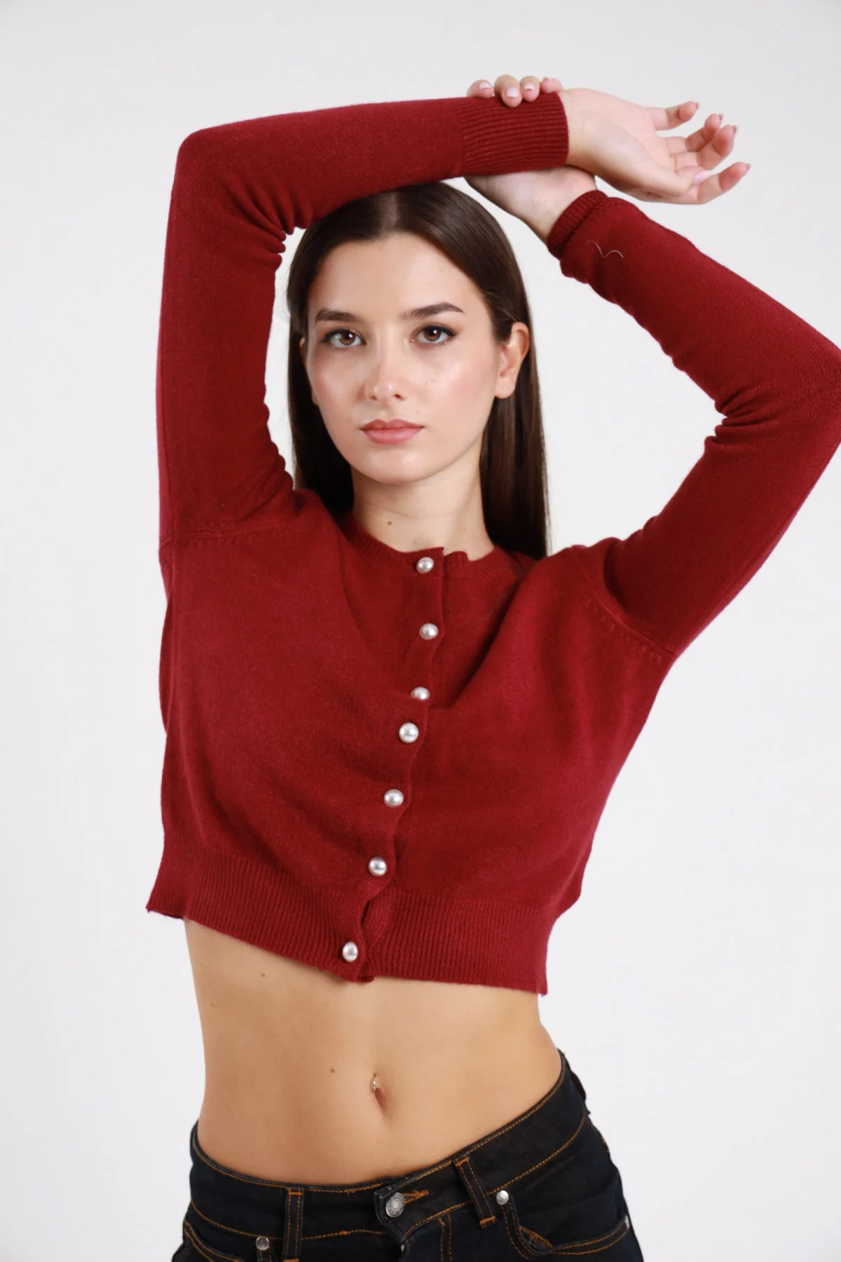 Cardigan crop perle Susy mix